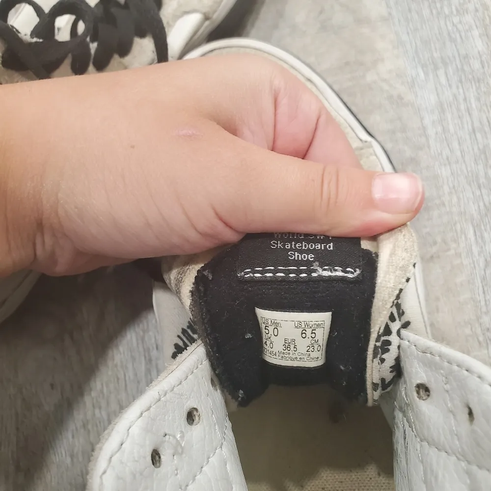 Vans SK8 Hi Reissue DIY Black/True White Unisex Skate Shoes Size 5 (M) 6½ (W) - Image 10