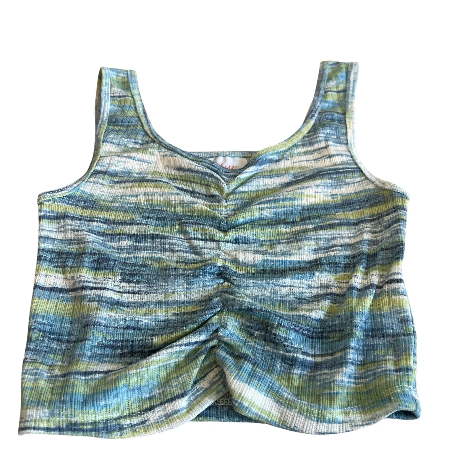 Colsie Women's Blue Space Dye Tank and Shorts Pajama Set - Image 4