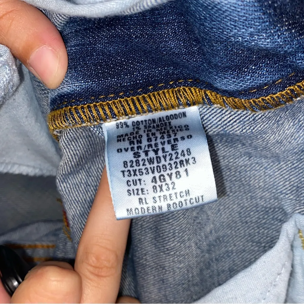 Vintage Polo Ralph Lauren Women’s Jeans RL Stretch Bootcut Medium Wash Low Rise Blue Size 30 - Image 6