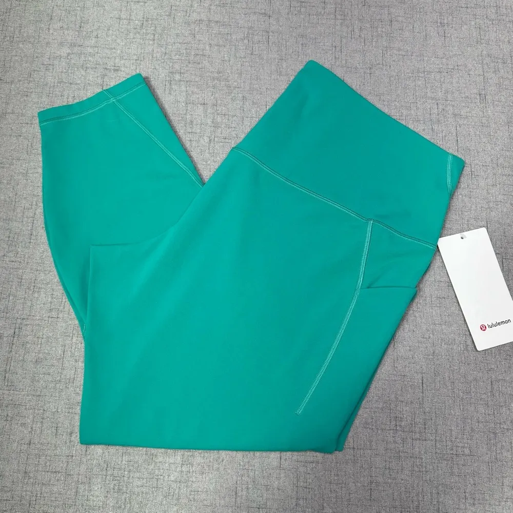 Lululemon Align High Rise Pants Leggings with Pockets Maldives Green Size 20 NWT - Image 4