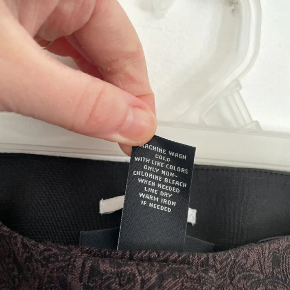 LANE BRYANT Plus Size Allie Skinny Ankle Pants Power Pockets Black Brown Paisley - Image 11