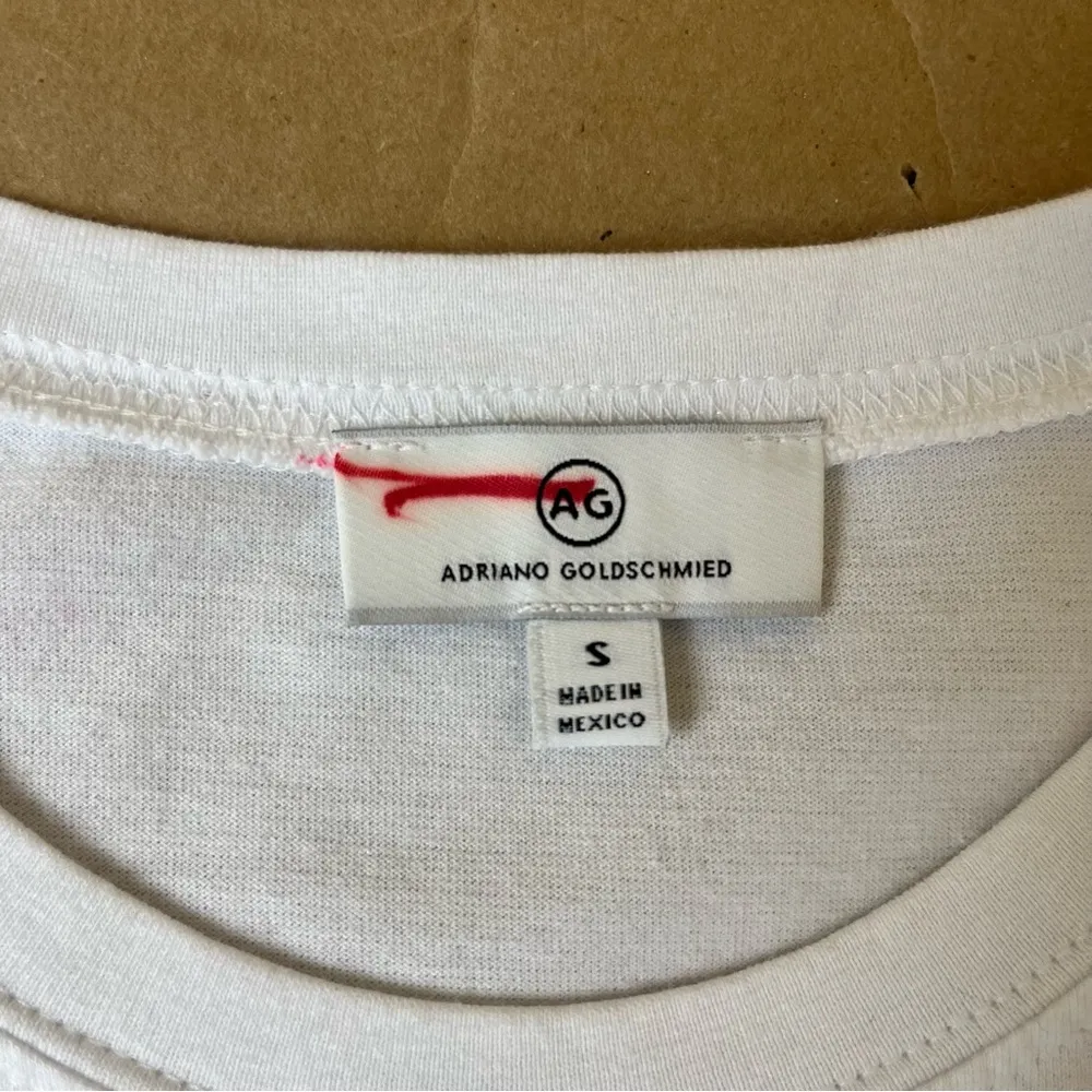 AG Adriano Goldschmied Weddington Crew - Weddington Crest Match White - Image 8