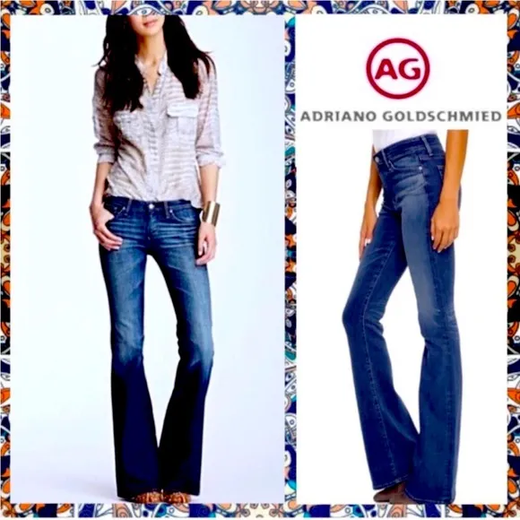 "The Club" Low Rise Flare Jean in Classic Blue Wash 28R - Image 2