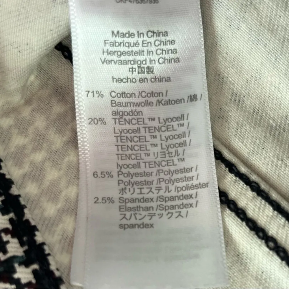 Madewell Houndstooth Mid-Rise Kick Out Jeans Size 26 - Image 5