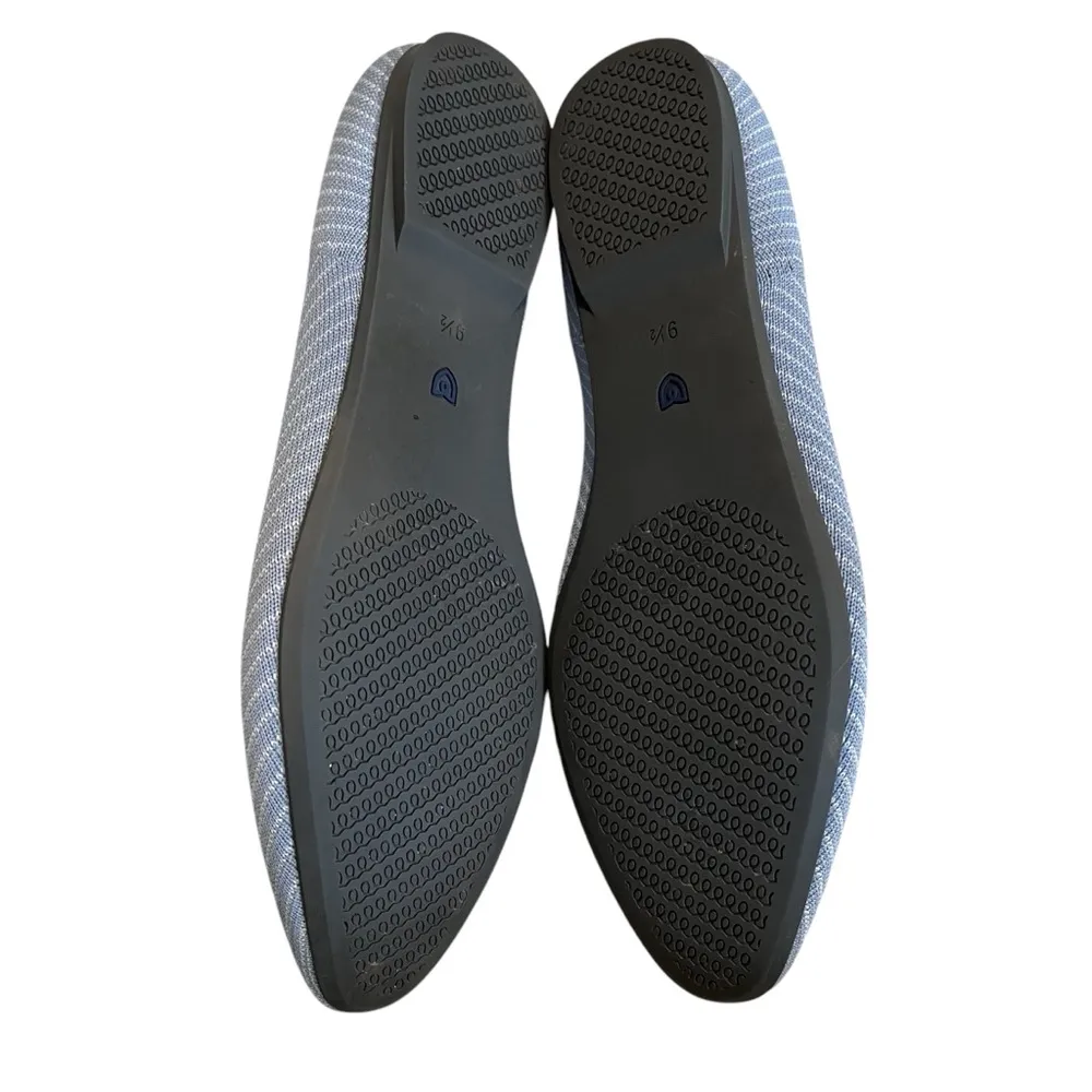 Rothys Almond Loafer in Blue Robin Twill (retired color) Shoes, Sz 9.5 - Image 13