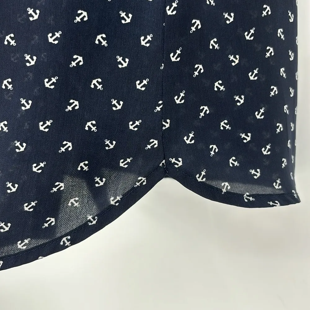 Banana Republic Navy Blue Anchor Tank Women’s Size 4 Petite - Image 11