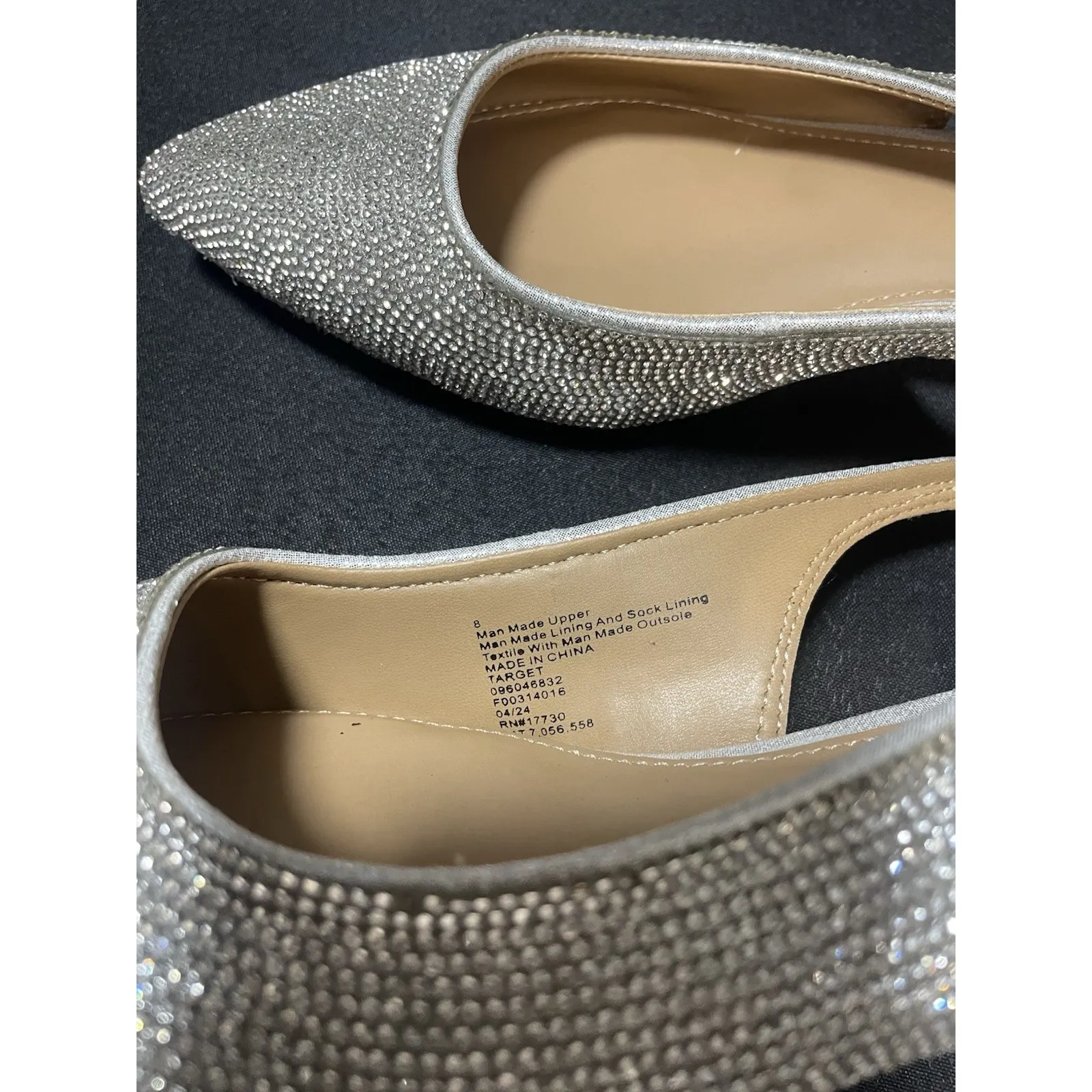 New Day Women's Elle Rhinestone Slingback Pointed Toe Heels in silver - Image 5