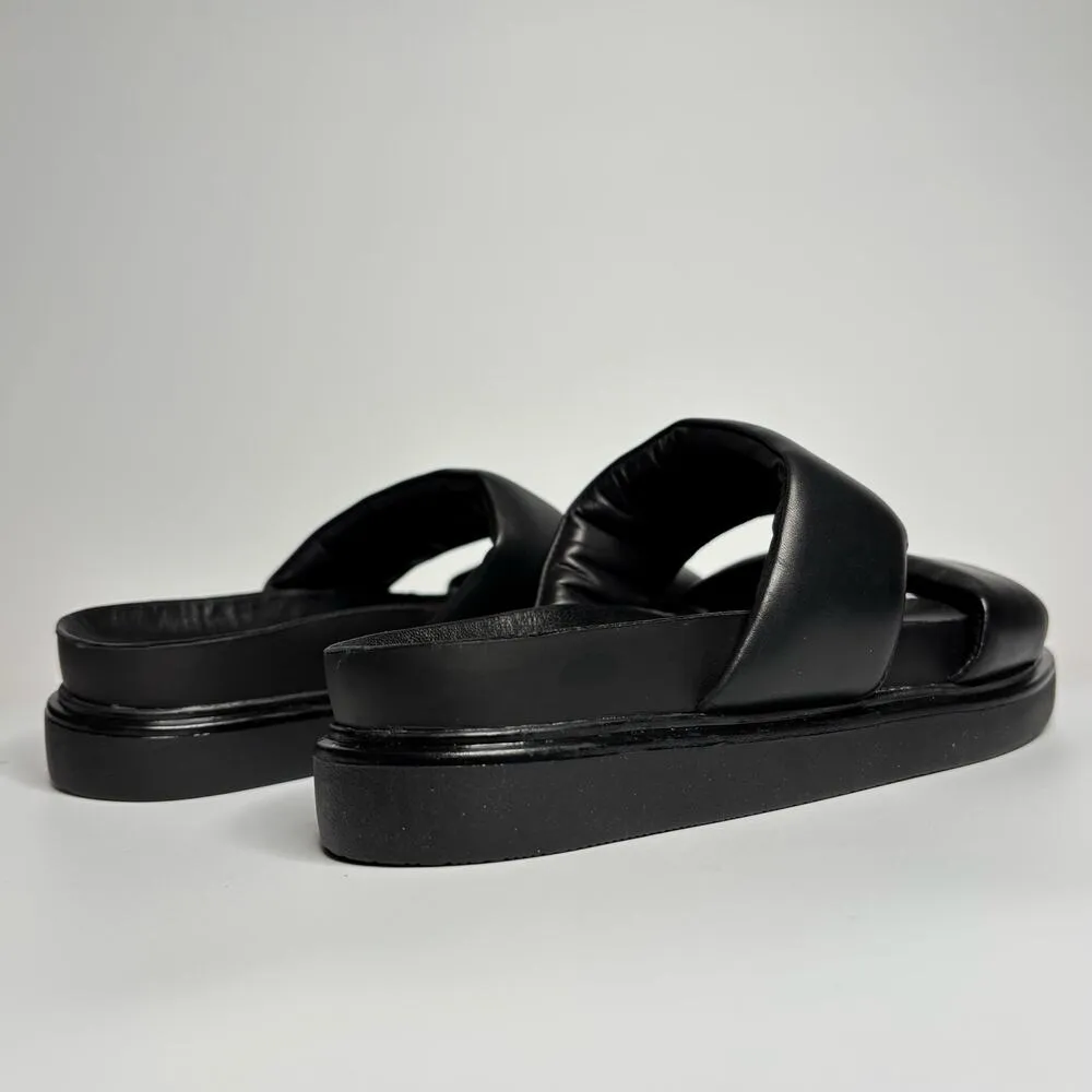 Vagabond Shoemakers Erin Leather Double Band Sandal in Black - Image 3