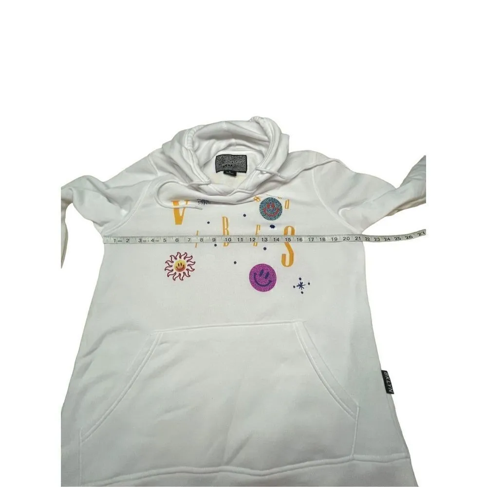 Brooklyn Cloth Co. * Good Vibes * Womans Hoodie Sz L - Image 8