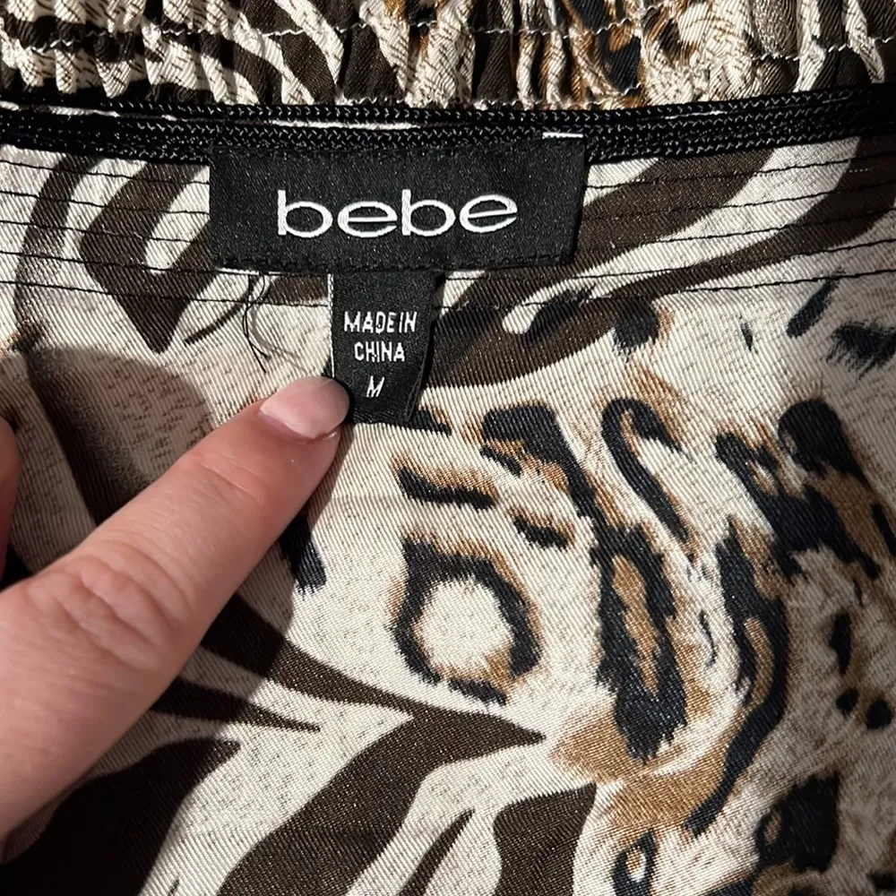 Bebe asymmetrical cotton silk‎ cover up . Size M - Image 6