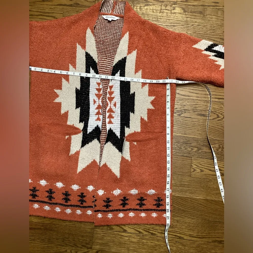 Davi & Dani long open front duster. Size Small - Image 5