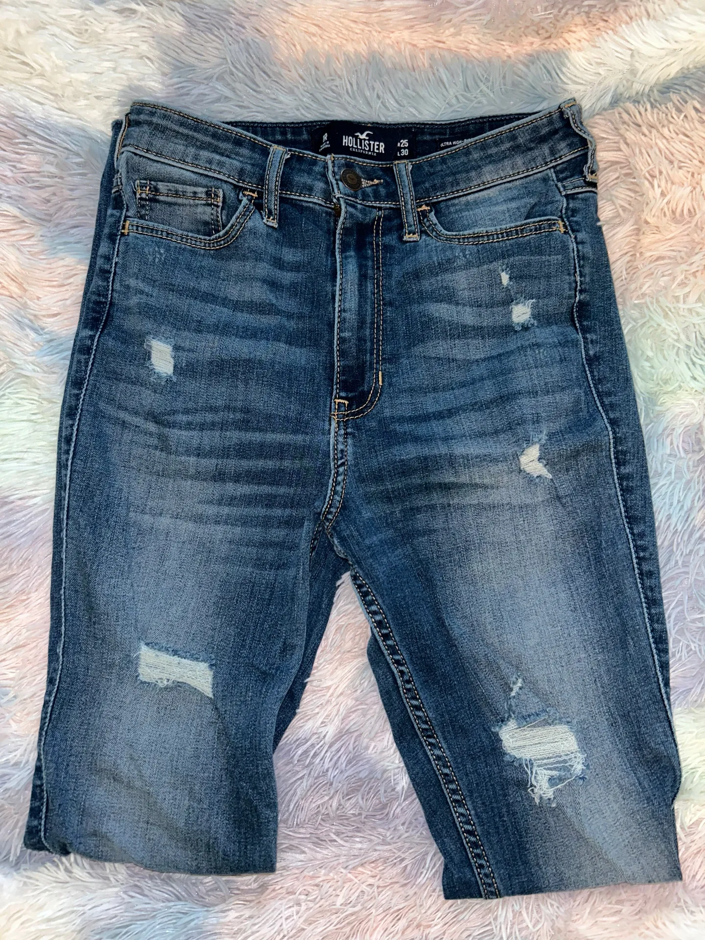 Medium Wash Super Skinny Jeans - Image 2