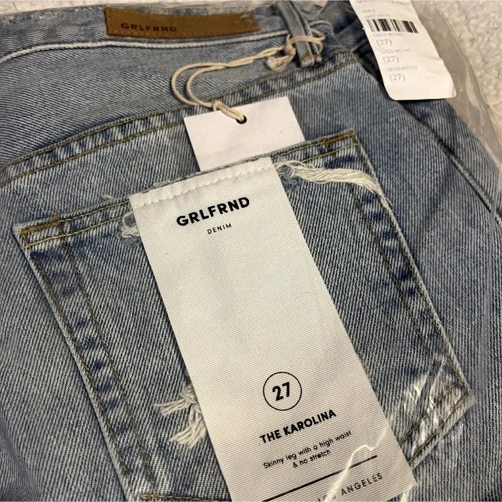 πHPπ GRLFRND x Revolve Karolina High-Rise E Street Distressed Skinny Jean - 27 - Image 8