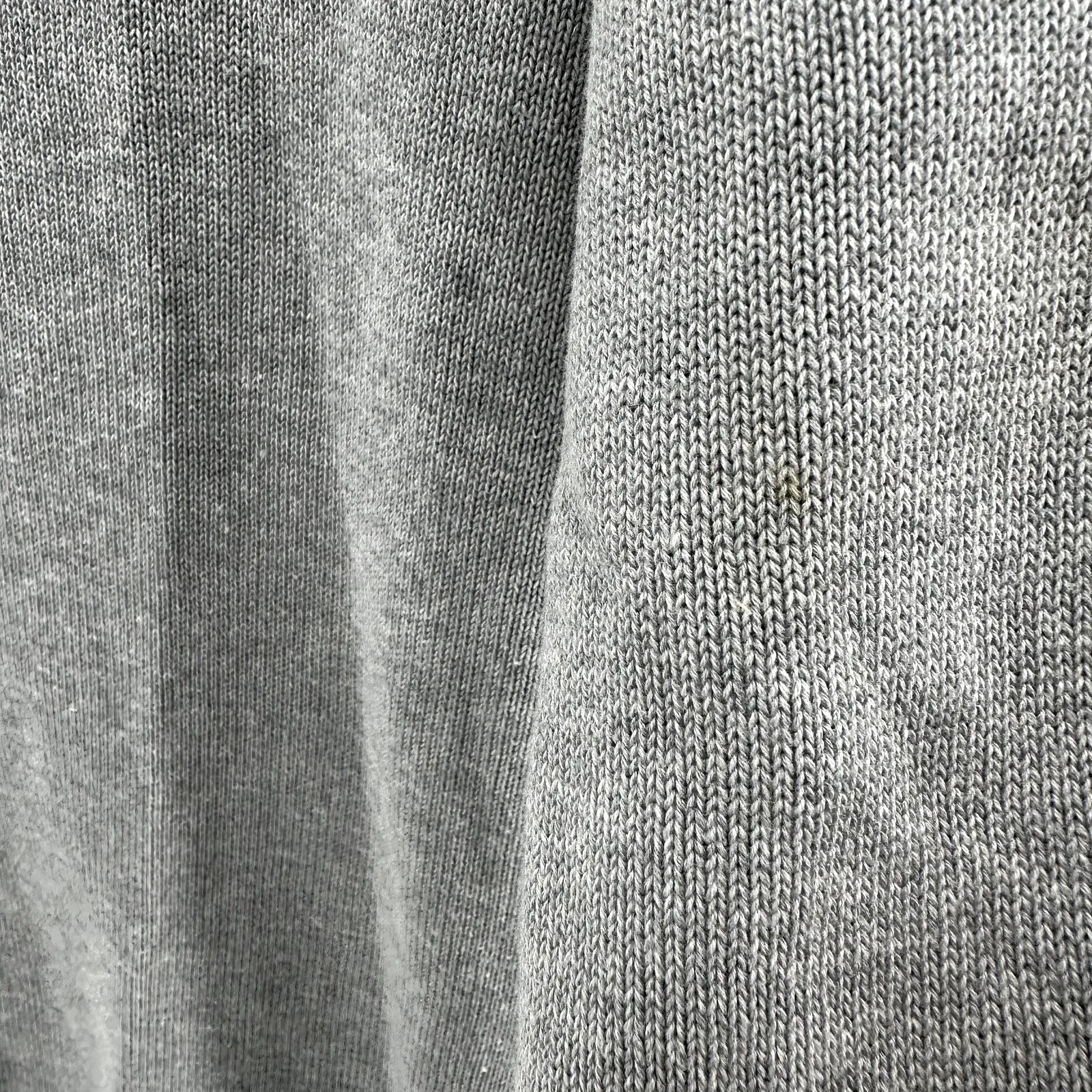 St. John Santana Knit Cardigan Sweater Button Down Pockets Trim Gray Medium - Image 5