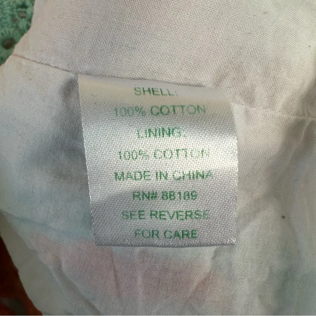 Lilly Pulitzer Crochet Overlay Flower Coral Teal Sheath Dress Women’s Size 6 - Image 6