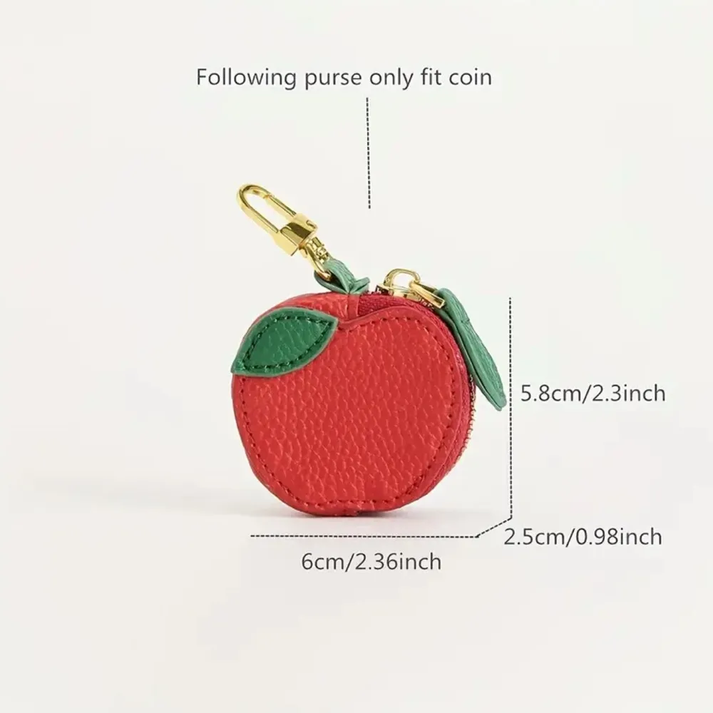 Apple Purse Charm Keychain Green - Image 4