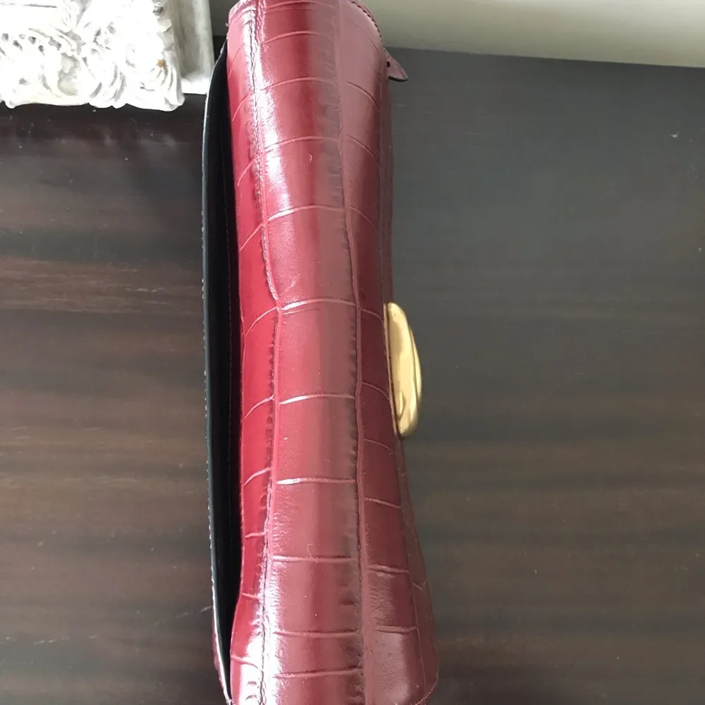 Studio Shoulder Bag, Croc Embossed Leather - Image 14