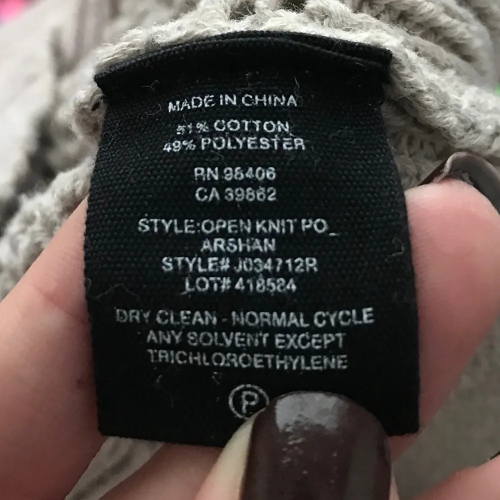 Theory Open Knit Po Arshan Sweater Oatmeal Melange Medium - Image 7