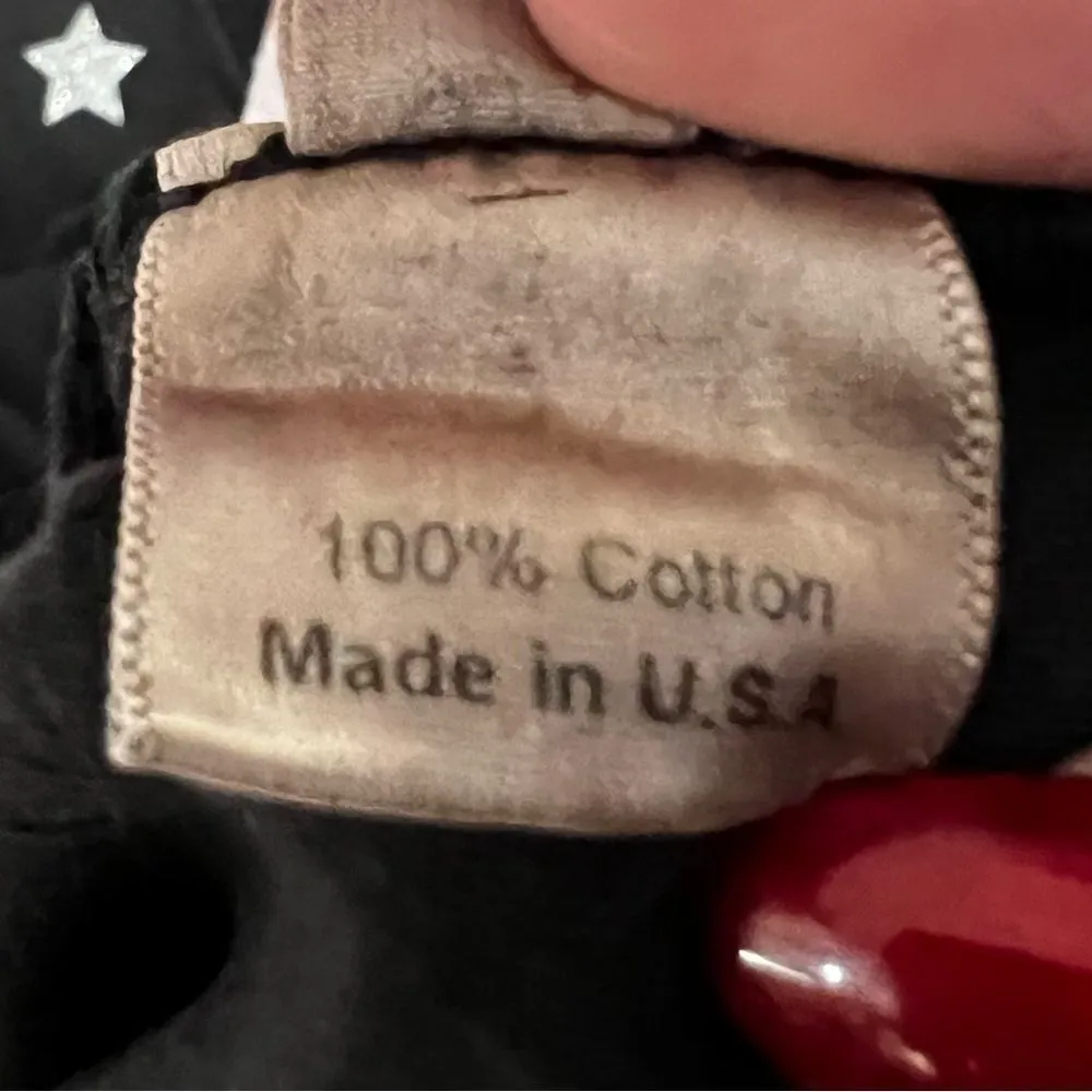 C Bar A Lovestock Ranch by Christian Audigier XXL Stars Mushroom Psychedelic Tee Black - Image 10