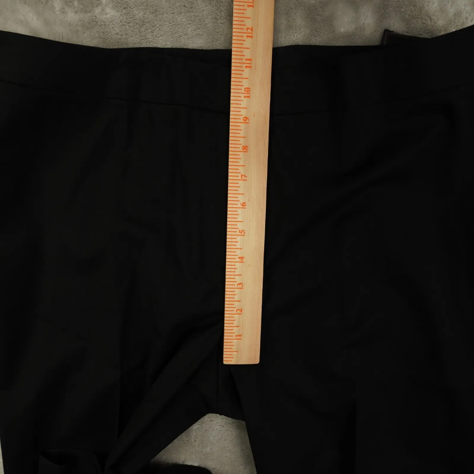 Lafayette 148 Menswear Pants Women's 12 Black Wool Trouser Career Stretch City - Image 9