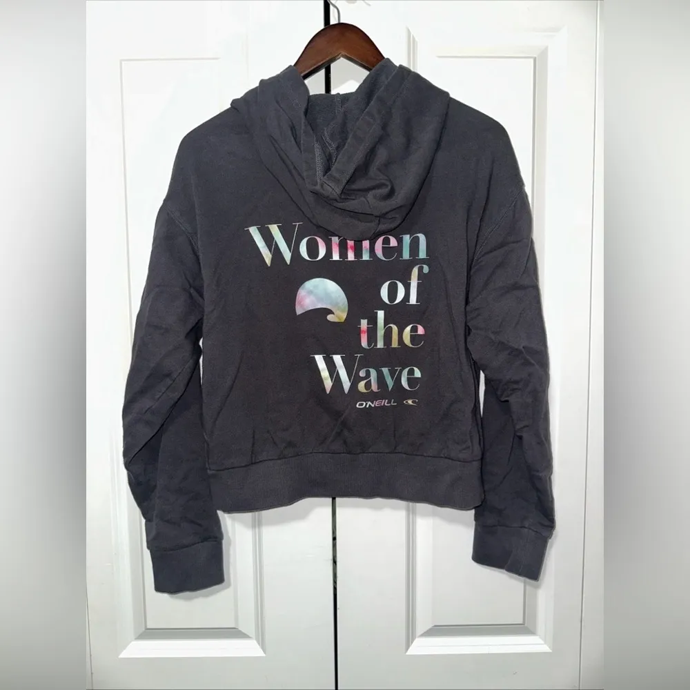 O'Neill Cropped Longsleeve Women of the Wave Hoodie M - Image 4