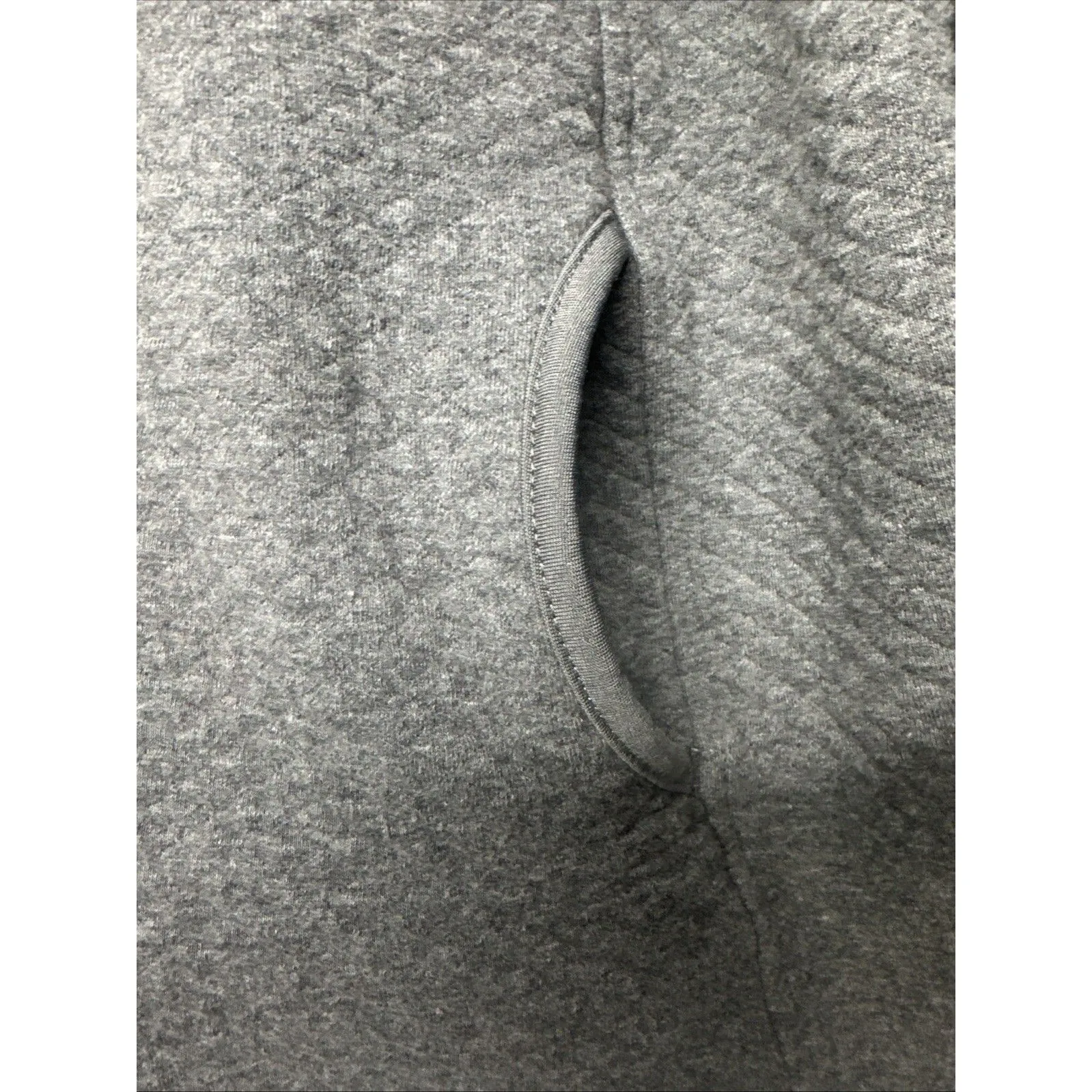 Blue Mountain Sweatshirt Womens M Quilted Quarter Zip Kangaroo Pocket Pullover Size M - Image 5