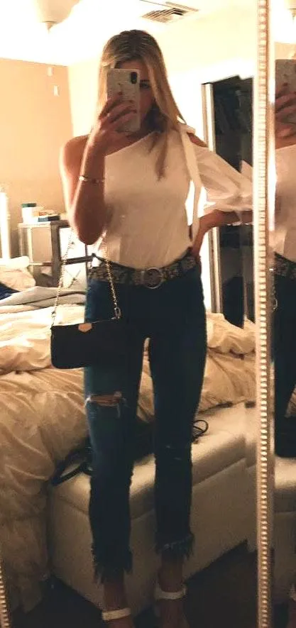 Black & White White Top  - Image 4