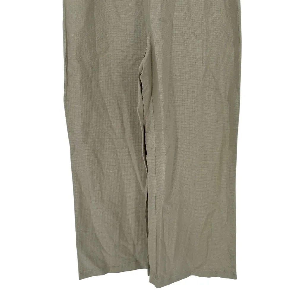 Hem & Thread Sage Green Lightweight Cropped Romper size Small 100% Cotton NWT - Image 5