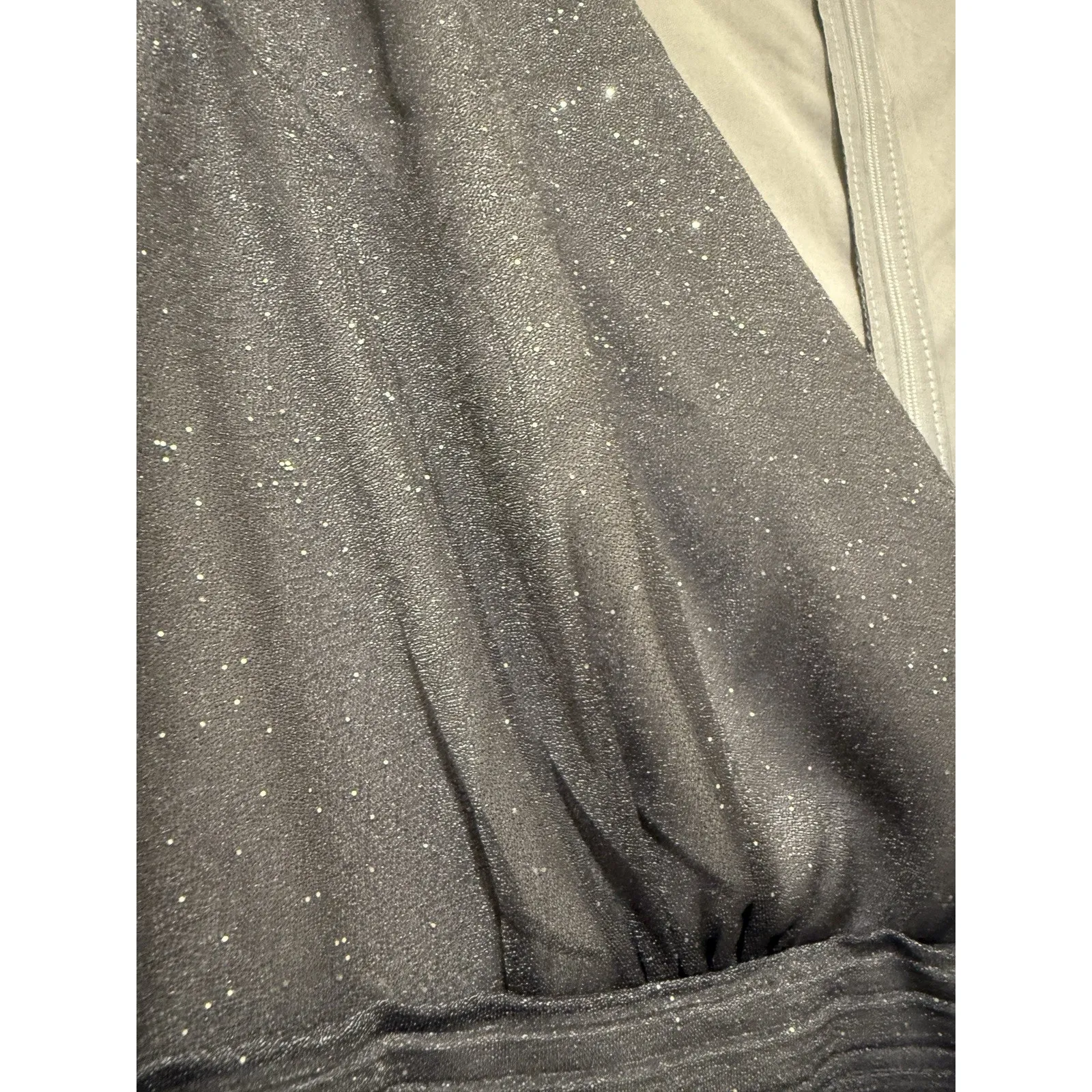Ever Pretty Dark Gray Glitter Evening Gown Long Formal Dress, Plus Size 18 NWT - Image 7