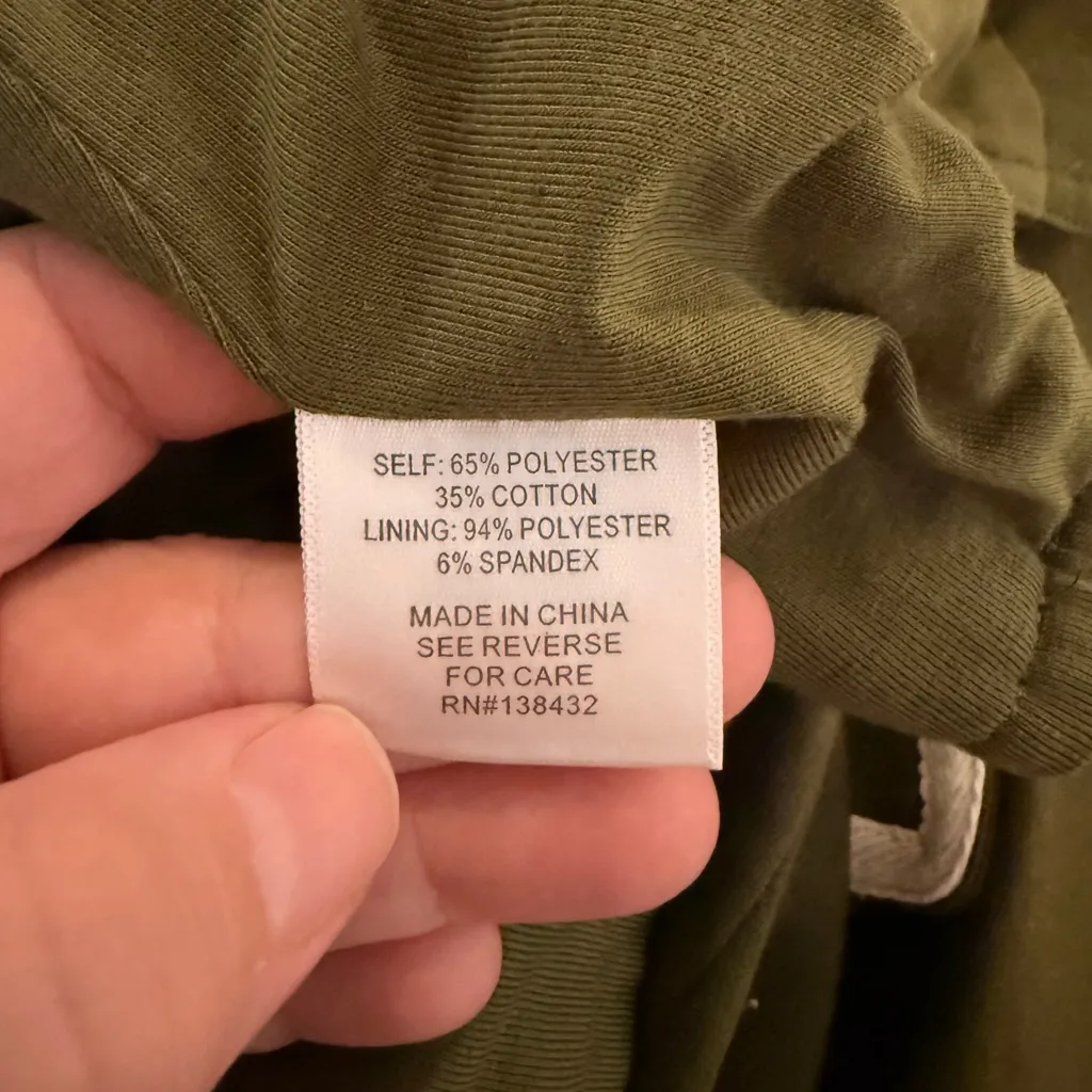 Modcloth  NWOT Olive Green Blazer with White Piping Button and Pockets - Image 6