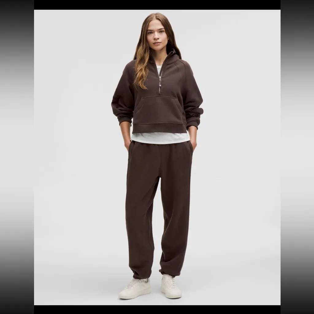 NWT Scuba Oversized Half-Zip Hoodie/ Espresso & Xs/s - Image 2