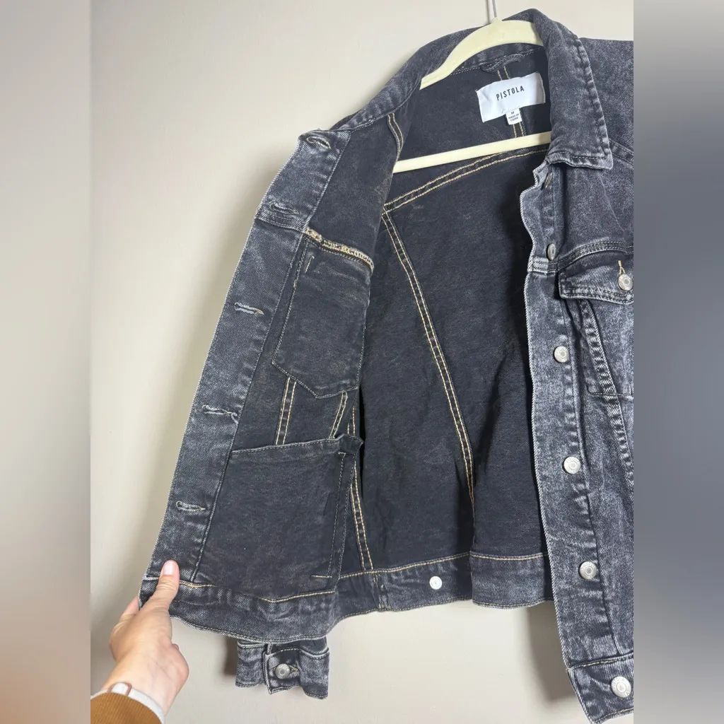 PISTOLA Hayden Raglan Sleeve Jacket Nightcap Acid Denim - Image 10