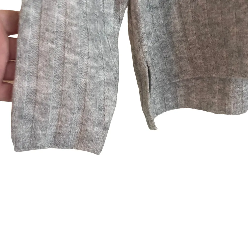 Sweet Romeo Hoodie Women Small Knit Top Adjustable Long Sleeve Ribbed Pullover - Image 9