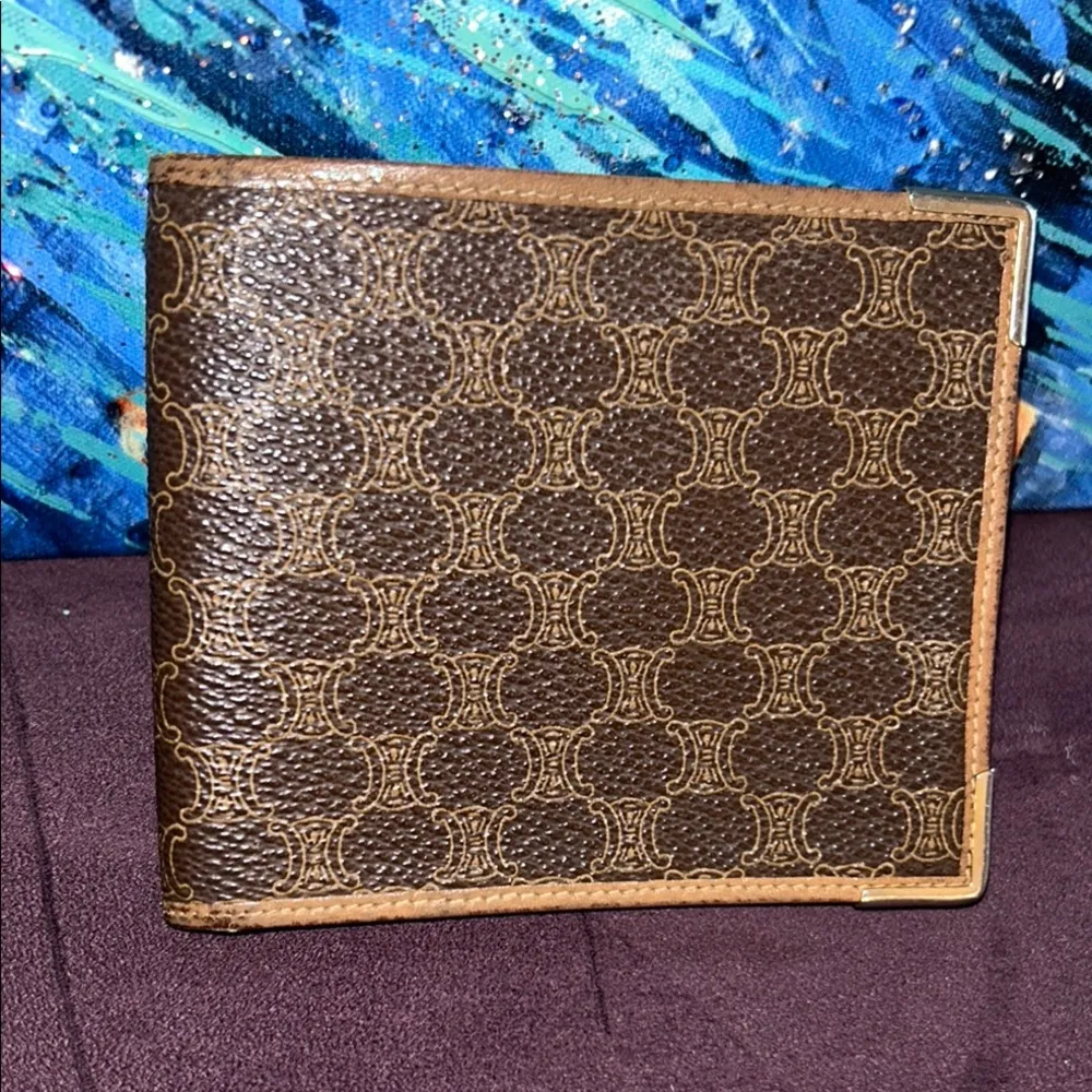Vintage Celine Bifold Signature Wallet - Image 2