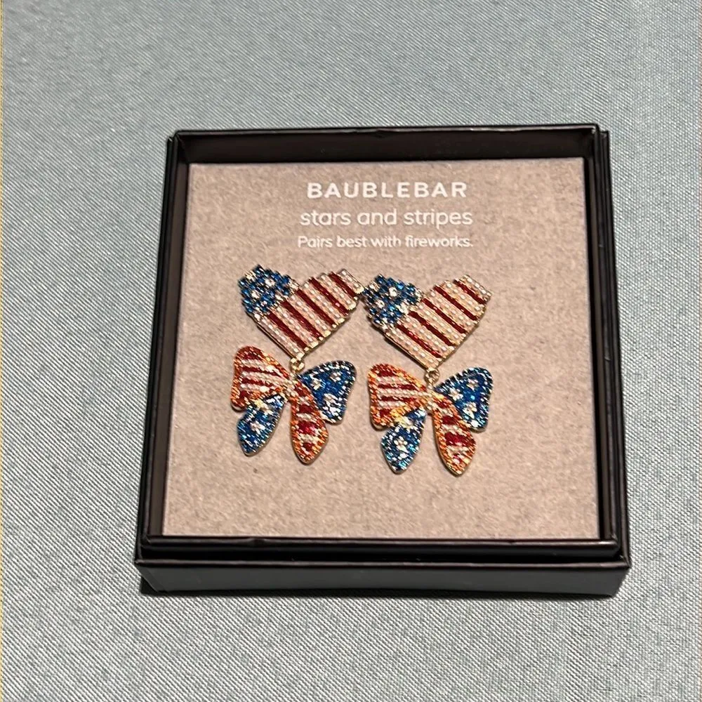 BaubleBar  Stars and Stripes Earrings D6‎ - Image 2