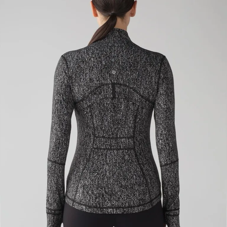 Lululemon Define Jacket Running Luon Suited Jacquard Black White size 6 - Image 2