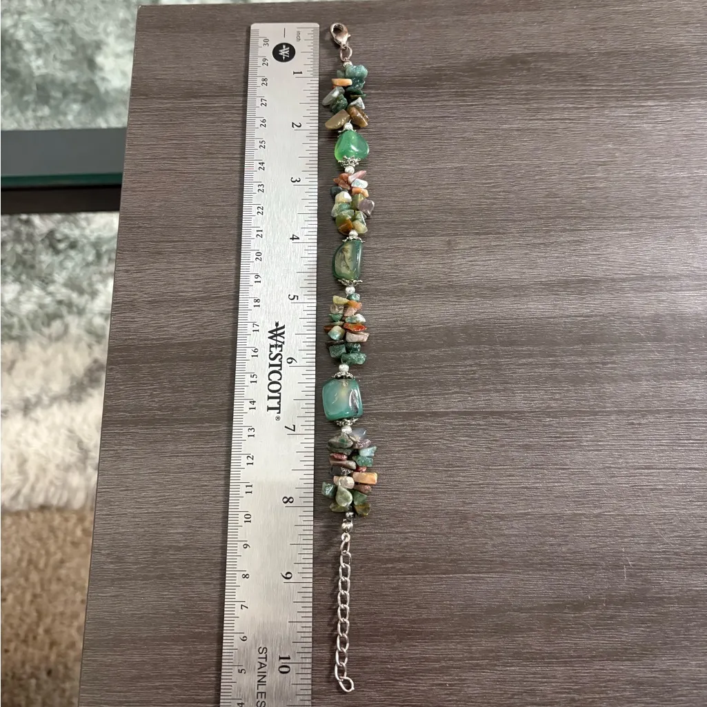 Green Jasper Stone Bracelet - Image 3