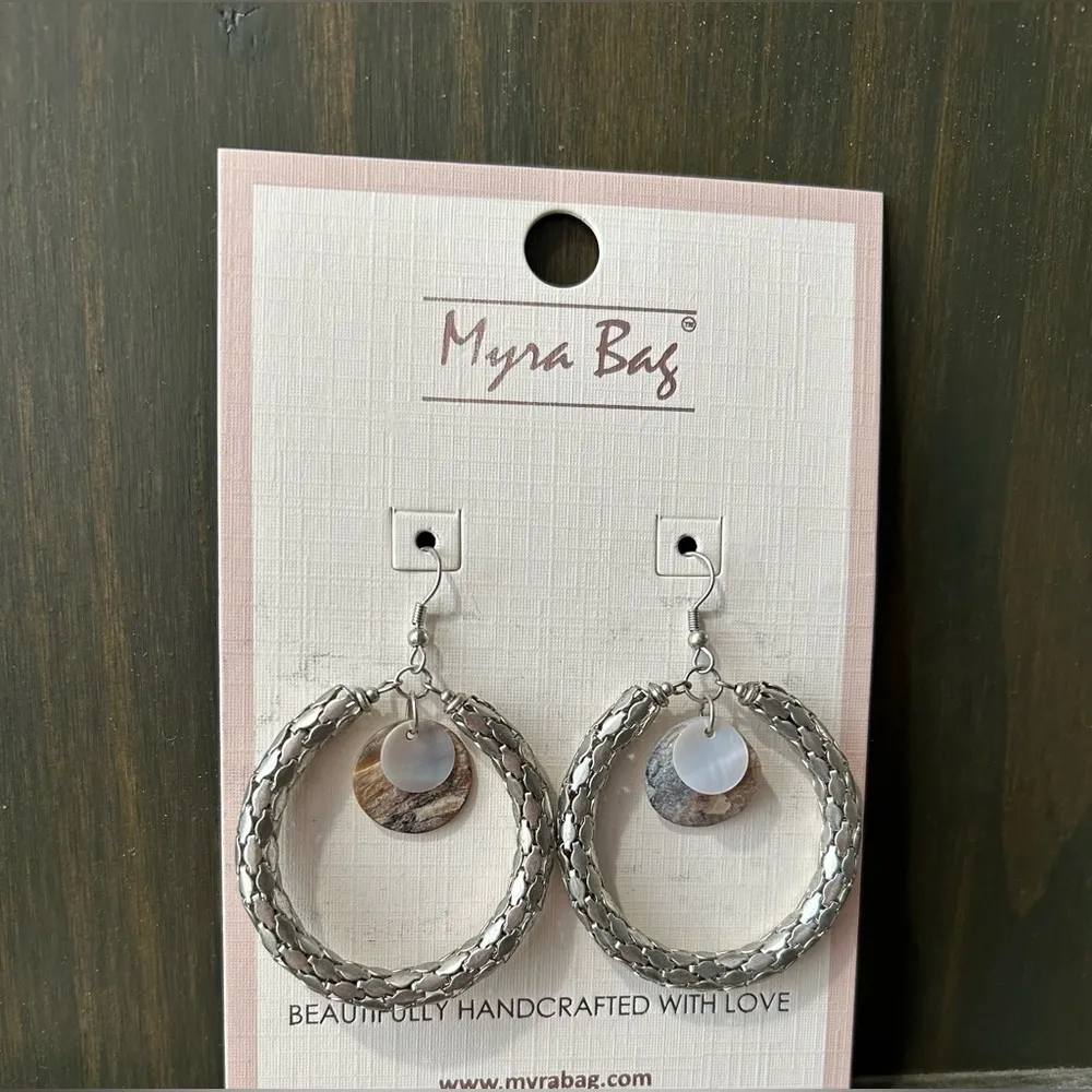 NWT Myra bag hoop earrings Silver - Image 3