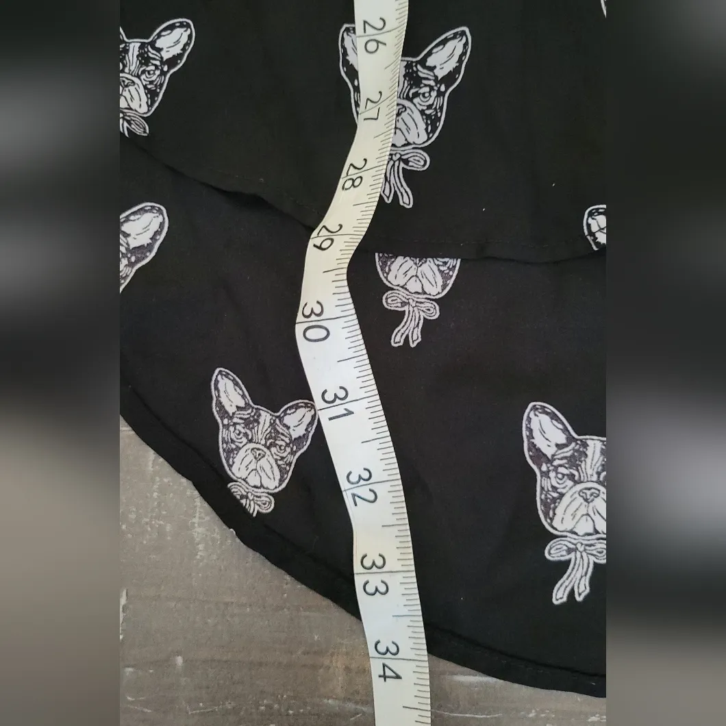 Torrid Harper black sleeveless French Bulldog shirt 2 - Image 9