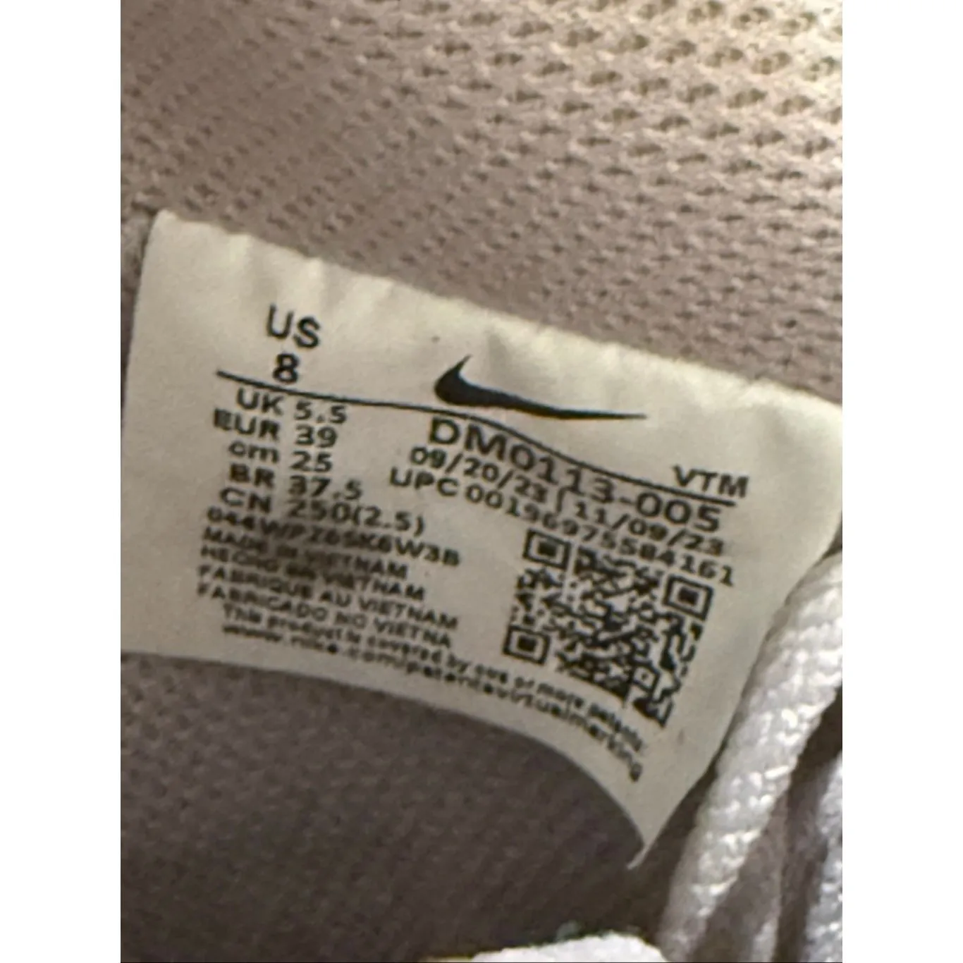 Nike Court Vision Alta Platinum Violet Women's Sneakers Size 8 - Image 7