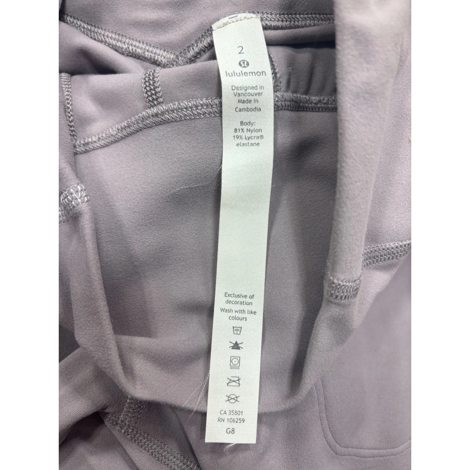 Lululemon Size 2 Align Wide Leg High Rise Pant Violet Verbena Athletic Yoga - Image 12