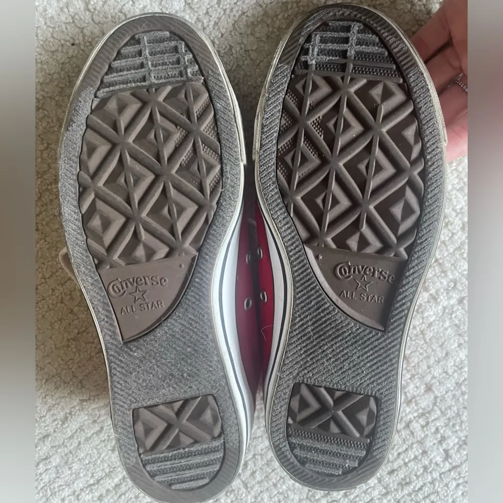 Converse Red and white Low-Top Gym Shoe - Image 7