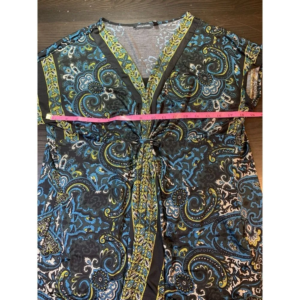 Notations Whimsigoth Top‎ Womens XL Stretch Office Church Comfort Fairy Grunge - Image 8