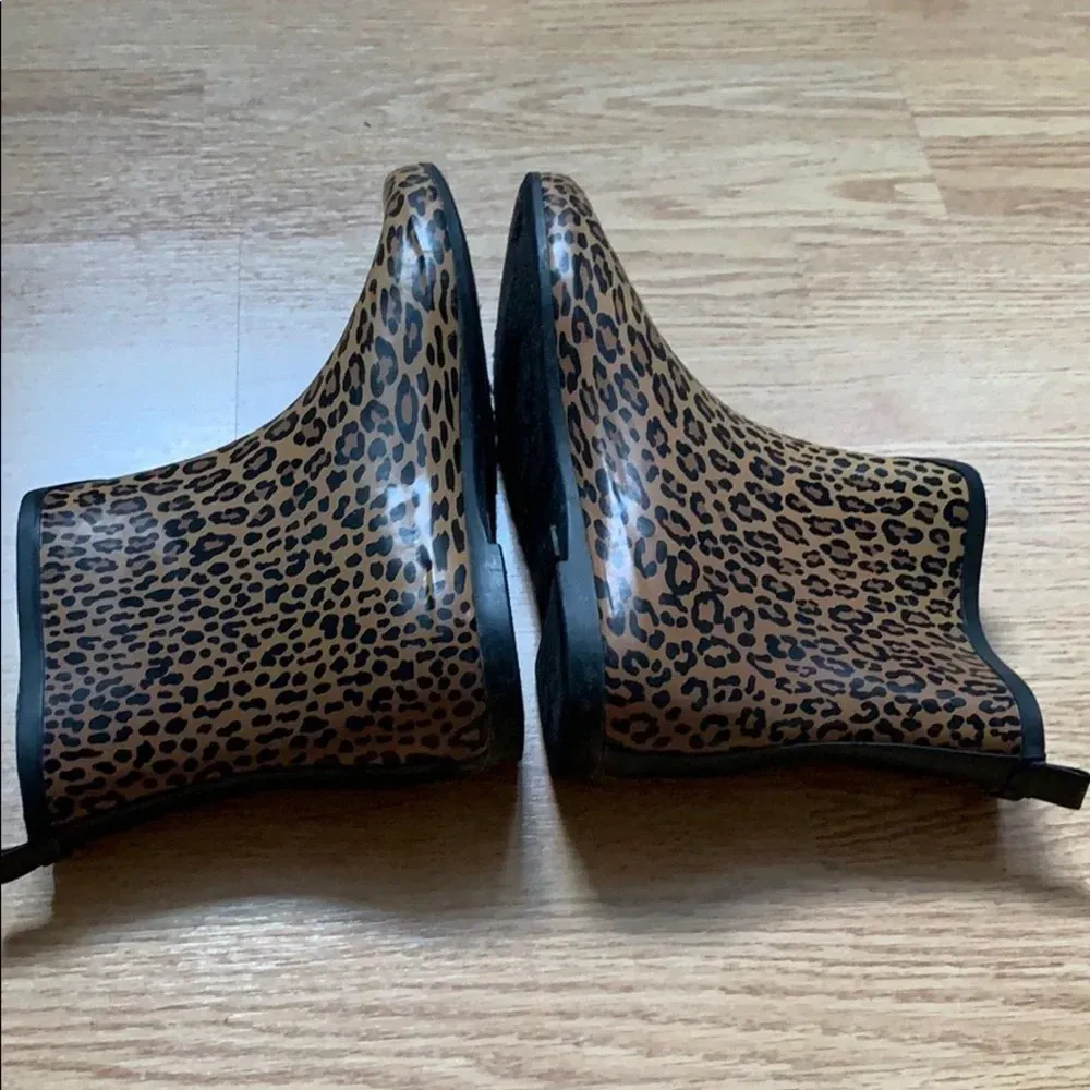 Target Merona Cheetah Print Garden Rainboots sz 7 - Image 4