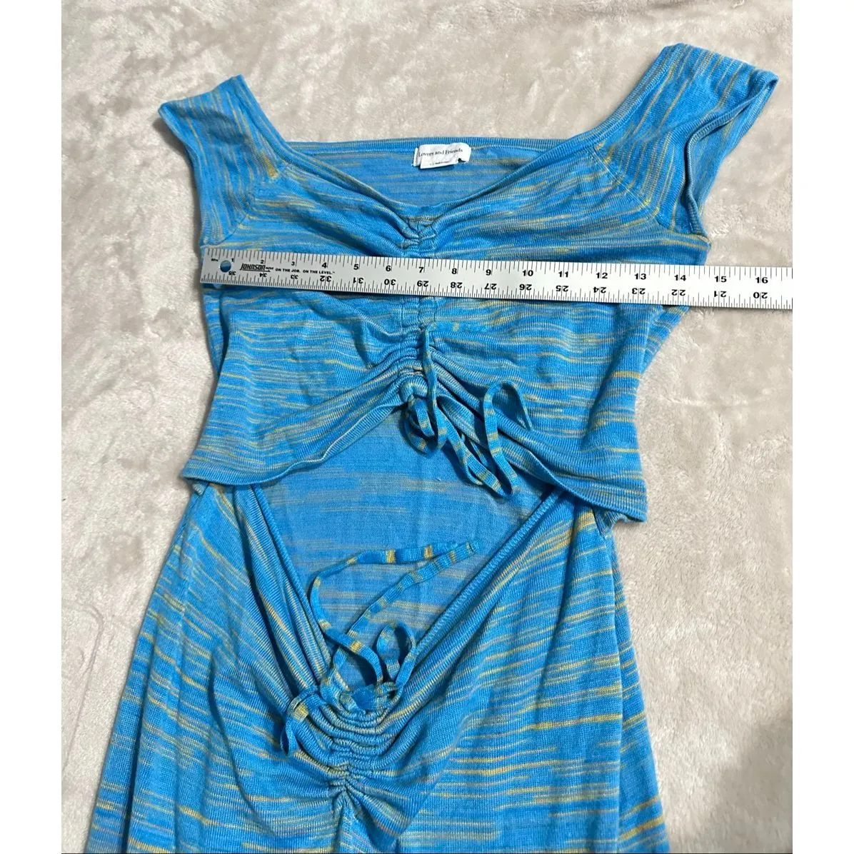 Lovers + Friends Dresden Off-Shoulder Midi Dress in Blue Women's Large - Image 10