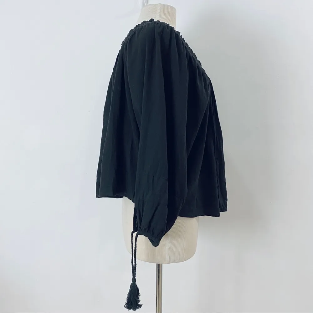 Apiece Apart black peasant top NEW - Image 4