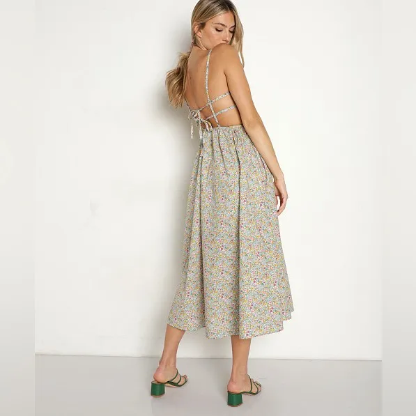 For Love & Lemons X Free People Raleigh Floral Midi Dress Medium - Image 3