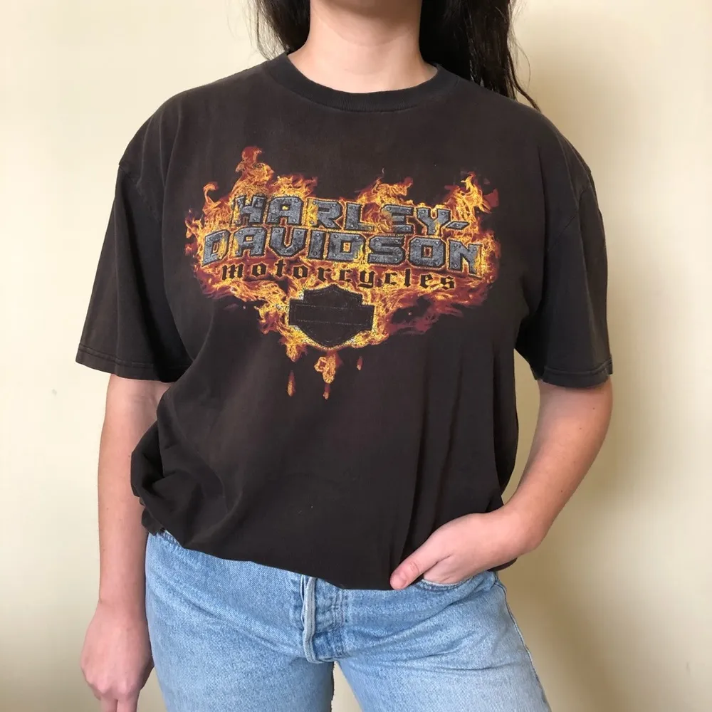 NWT LF FOAK Vintage Harley Davidson Graphic Shirt - Image 2