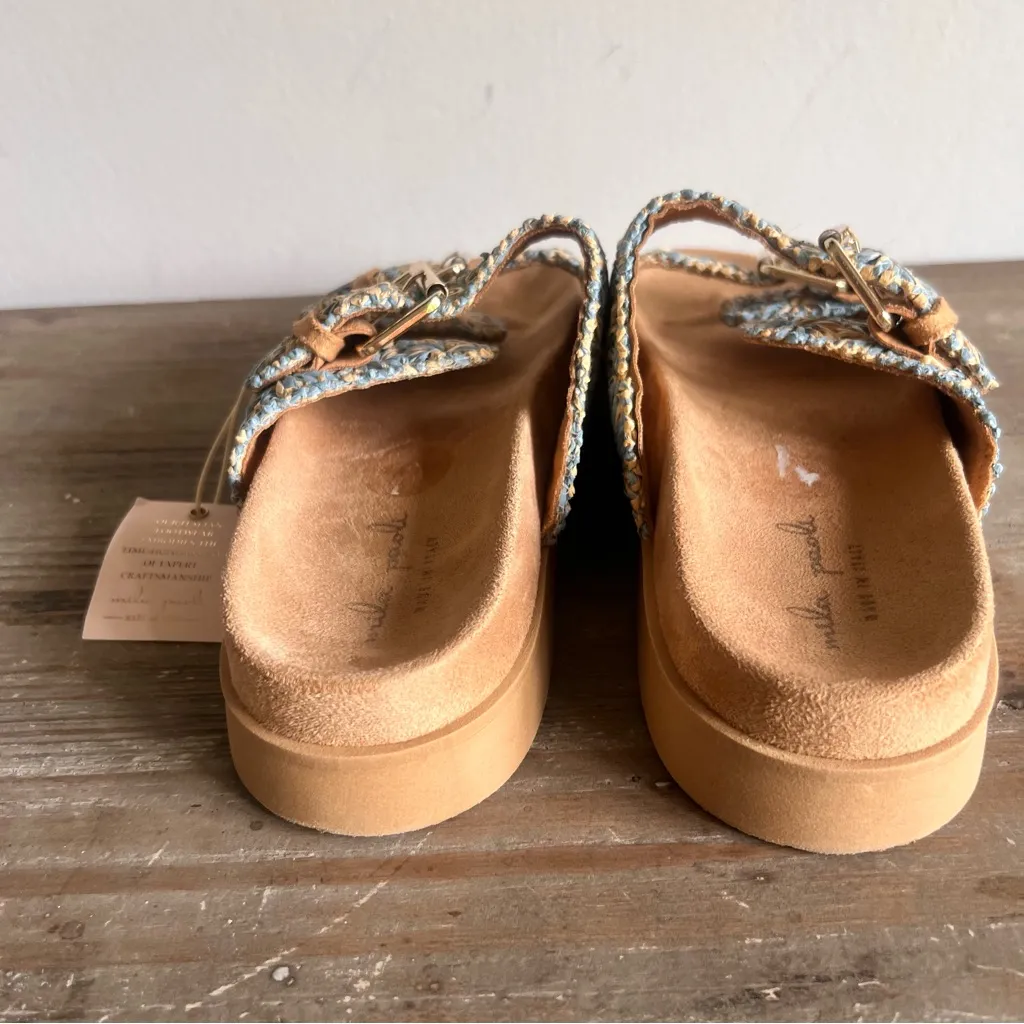 Mila Paoli Woven 2 Strap Women's Buckle Sandal Size 8 #B1947 - Image 6