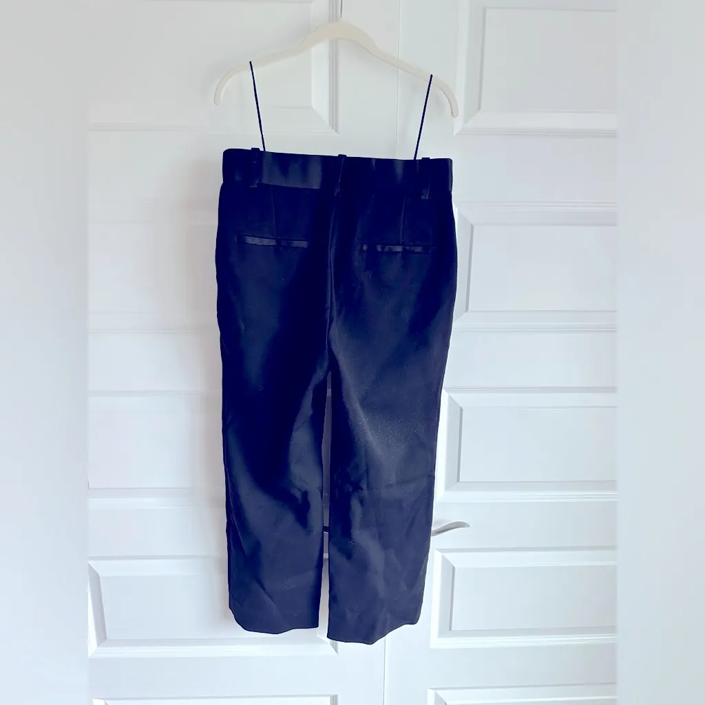 KHAITE Cropped Straight Leg‎ Trousers- Black NWT 8 - Image 5